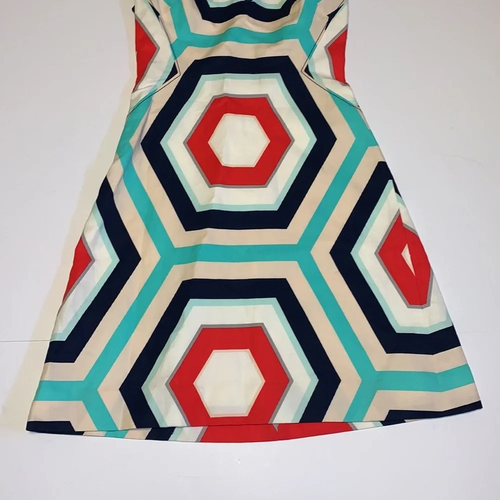 Kate Spade Multicoloured Geometric Print Dress - Women’s Size 4 - Picture 4 of 7